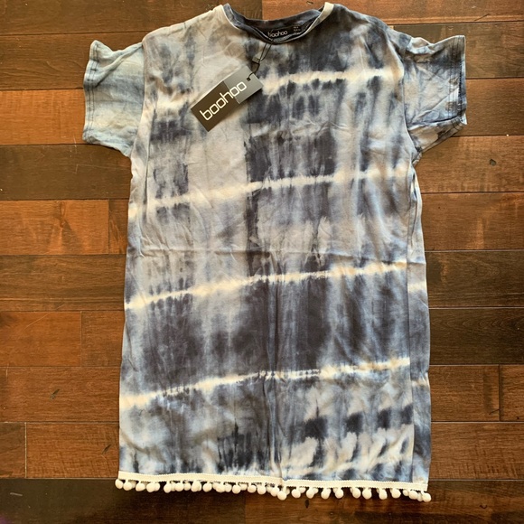 t shirt dress tied at bottom